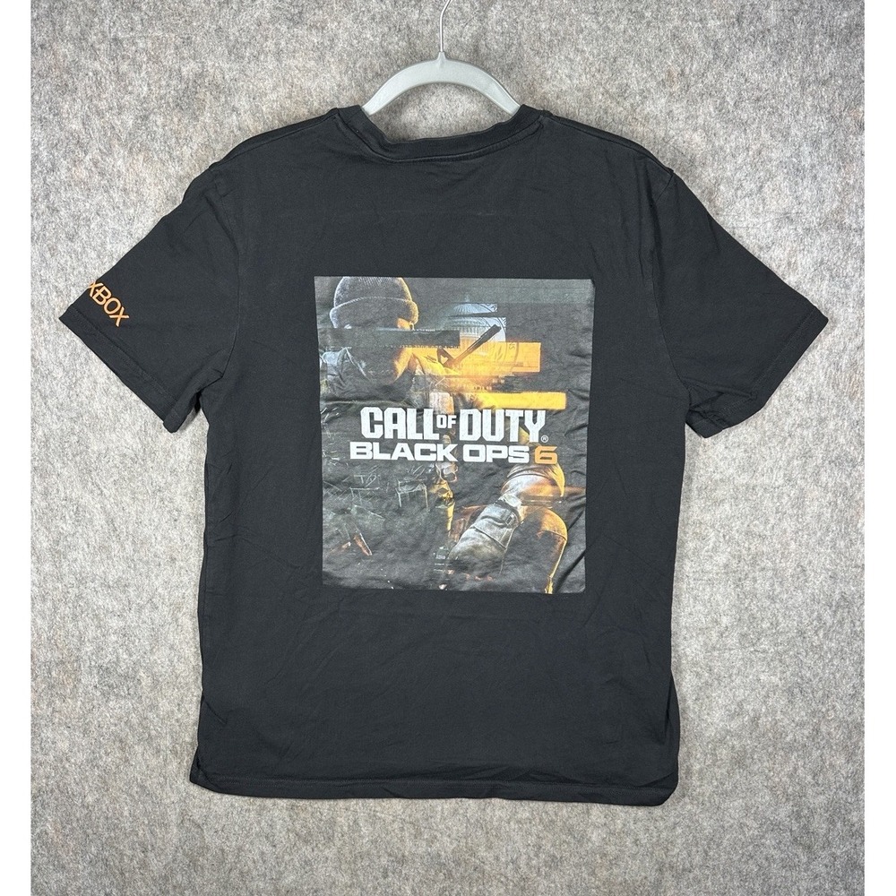 Call of Duty Black Ops 6 Xbox Promo T-Shirt Mens Large Black Graphic Tee COD
